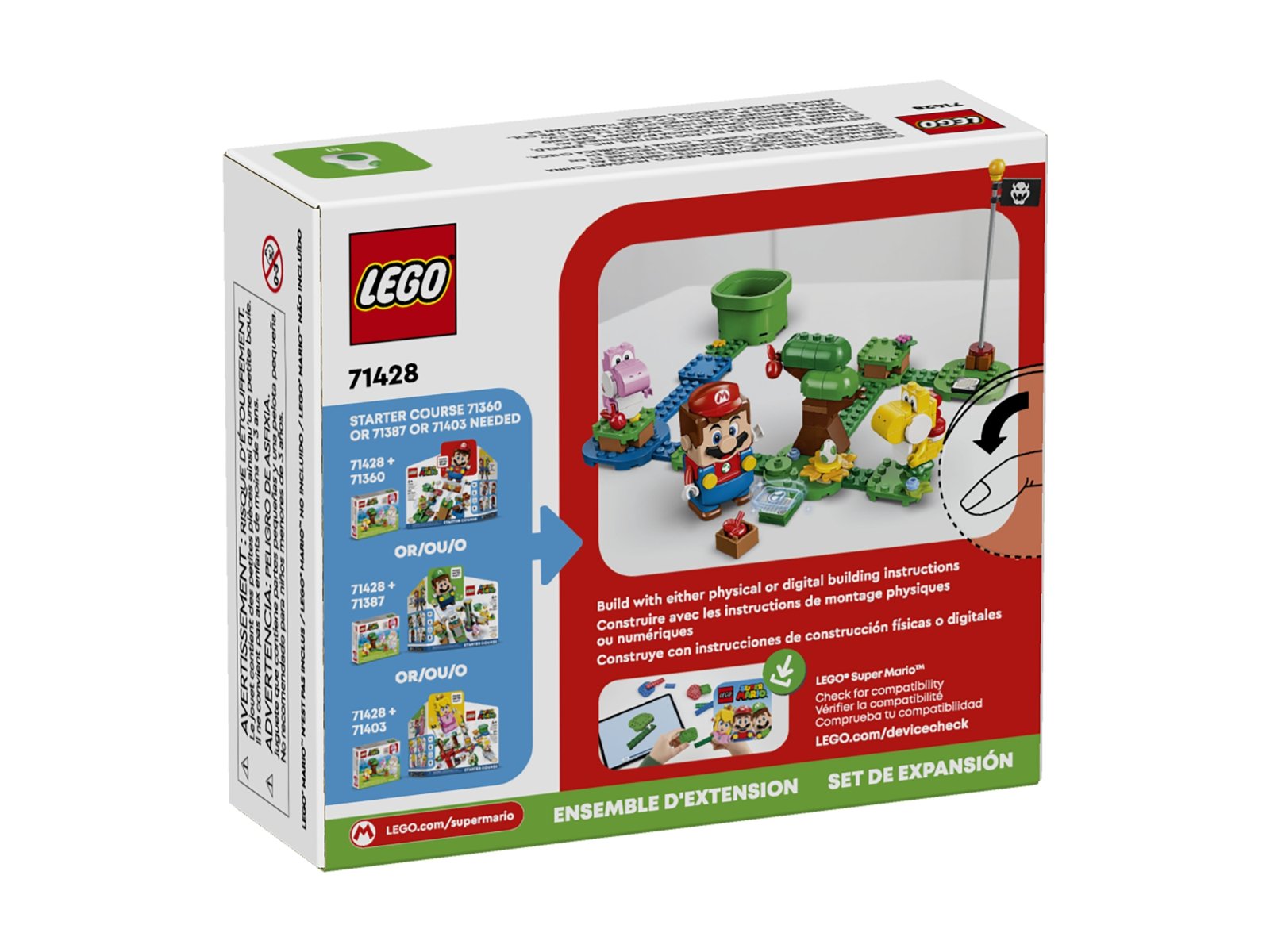 LEGO 71428 Super Mario Niezwykły las Yoshiego — zestaw rozszerzający