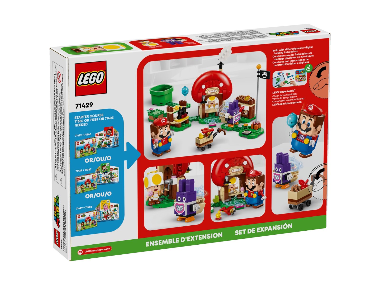 LEGO Super Mario Nabbit w sklepie Toada — zestaw rozszerzający 71429