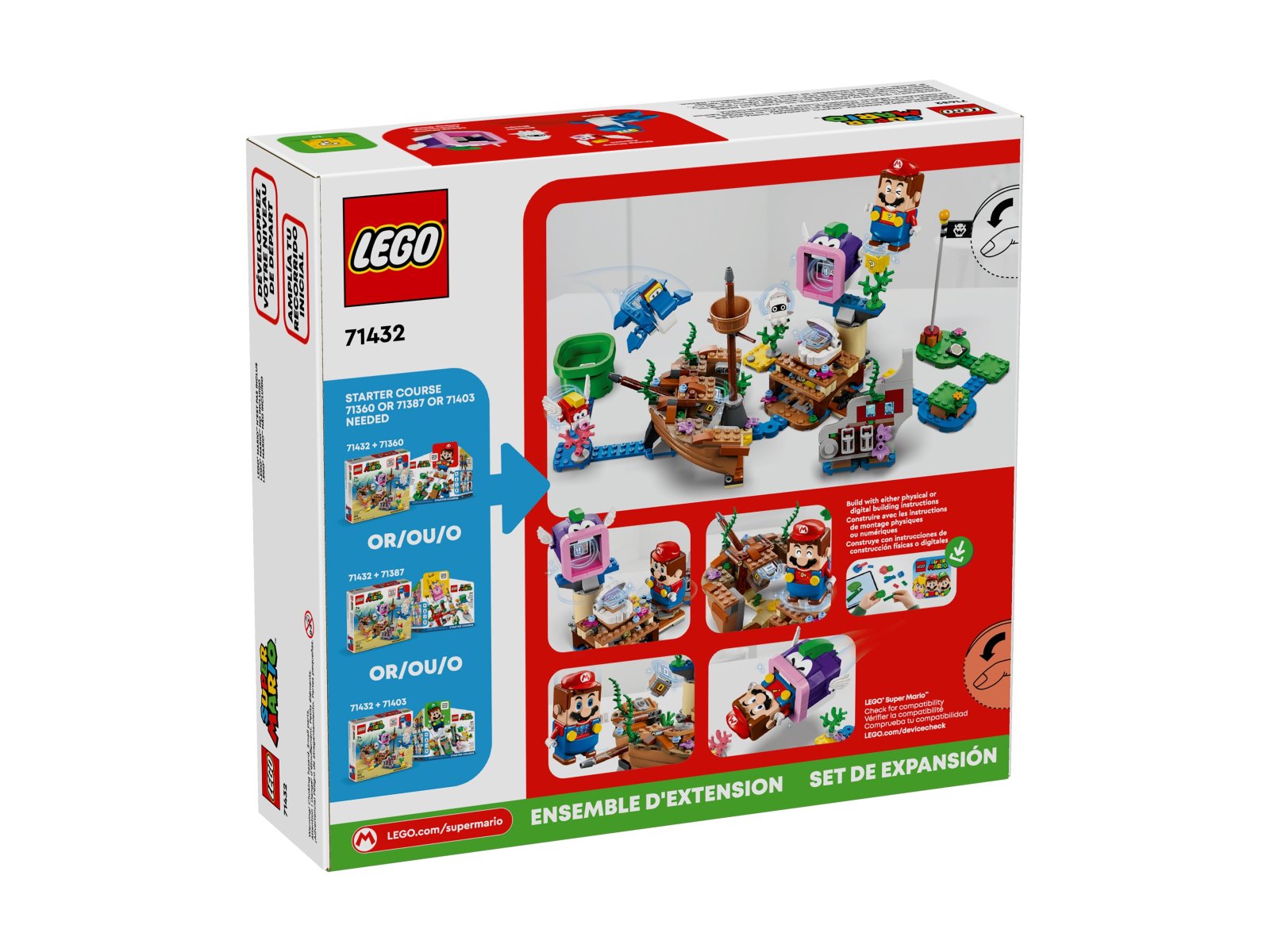 LEGO Super Mario Przygoda Dorriego we wraku — zestaw rozszerzający 71432