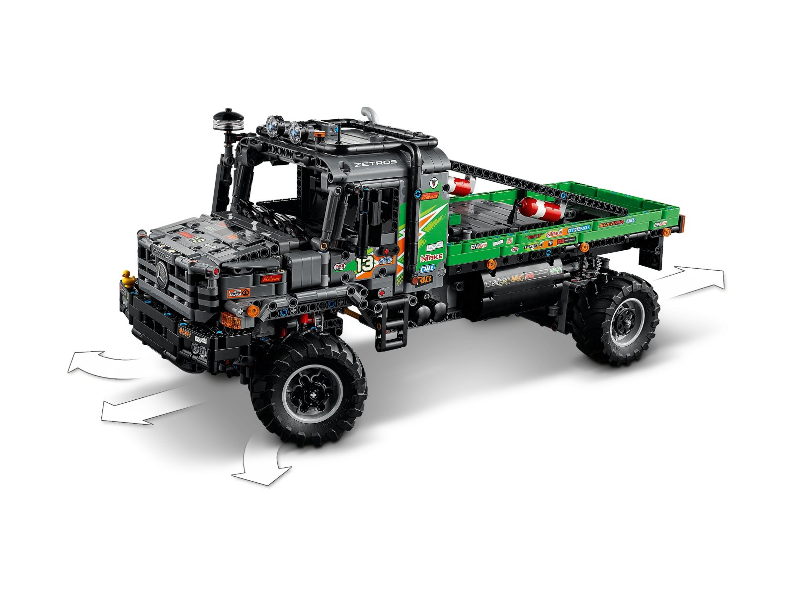 LEGO 42129 Ciężarówka Mercedes-Benz Zetros z napędem na 4 koła