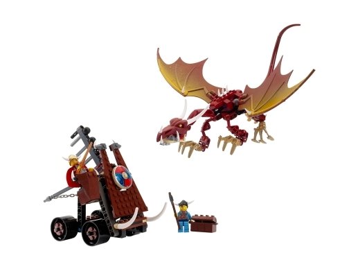LEGO 7017 Vikings Katapulta Wikingów kontra smok Nidhogg