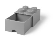 LEGO 5005713 Pudełko z szufladą w kształcie szarobłękitnego klocka LEGO® z 4 wypustkami