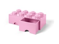 LEGO Pudełko z szufladami w kształcie jasnofioletowego klocka z 8 wypustkami 5006134