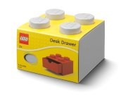 LEGO Pudełko z szufladą w kształcie szarego klocka z 4 wypustkami 5006875