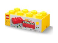 LEGO 5006916 Żółte pudełko w kształcie klocka z 8 wypustkami