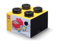 LEGO Pudełko w kształcie klocka z czterema wypustkami – czarne 5006930