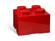 LEGO Pudełko w kształcie klocka z czterema wypustkami – czerwone 5006968
