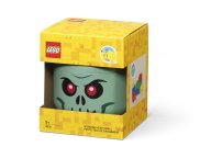 LEGO 5007888 Mały pojemnik w kształcie głowy szkieletu – zielony