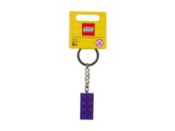 LEGO Keyring 2x4 Stud Purple 853379