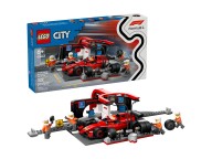 LEGO 60443 F1 Pit stop i mechanicy z bolidem Ferrari