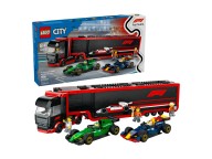 LEGO 60445 F1 Ciężarówka z bolidami RB20 i AMR24 F1