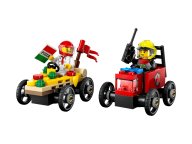 LEGO City Zestaw wyścigówek: pizza kontra wóz strażacki 60458