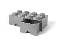 LEGO Pudełko z szufladami w kształcie szarobłękitnego klocka LEGO® z 8 wypustkami 5005720