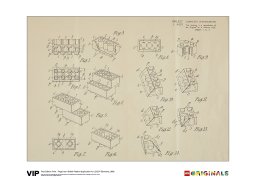 LEGO Brytyjski plakat patentowy z 1968 r., edycja 1. 5006004