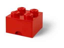 LEGO 5006129 Pudełko z szufladą w kształcie czerwonego klocka z 4 wypustkami