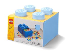 LEGO Jasnoniebieskie pudełko z szufladą i 4 wypustkami 5006181
