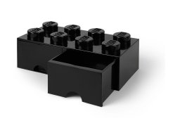 LEGO 5006248 Pudełko z szufladami w kształcie czarnego klocka LEGO® z 8 wypustkami