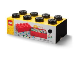 LEGO Czarne pudełko w kształcie klocka z 8 wypustkami 5006912