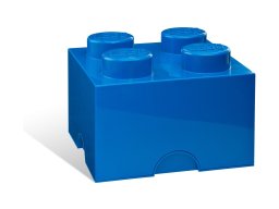 LEGO 5006969 Pudełko w kształcie klocka z czterema wypustkami – niebieskie