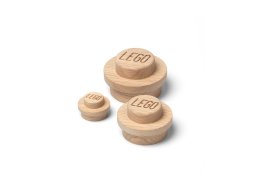 LEGO 5007114 Zestaw drewnianych wieszaków ściennych — jasny dąb