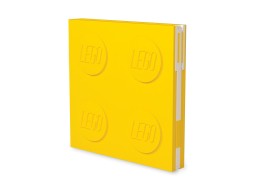 LEGO 5009065 Zamykany notatnik z długopisem żelowym — żółty