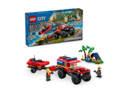 LEGO City 60412 Terenowy wóz strażacki z łodzią ratunkową