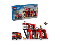 LEGO City 60414 Remiza strażacka z wozem strażackim