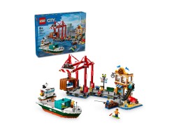 LEGO City 60422 Nadmorski port ze statkiem towarowym