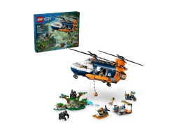 LEGO City 60437 Helikopter badaczy dżungli w bazie