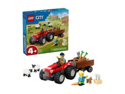 LEGO City 60461 Czerwony traktor z przyczepą i owcą