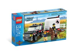 LEGO 7635 Samochód terenowy z przyczepą na konie