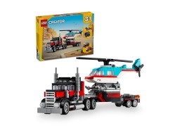 LEGO Creator 3 w 1 Ciężarówka z platformą i helikopterem 31146