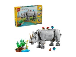 LEGO Creator Dzikie zwierzęta: dumny nosorożec z ptakami 31171