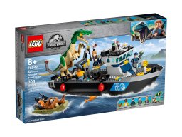 LEGO 76942 Barionyks i ucieczka łodzią