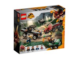 LEGO Jurassic World 76950 Triceratops i zasadzka z pick-upem