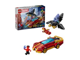 LEGO 76310 Marvel Auto Iron Mana i Czarna Pantera kontra Czerwony Hulk