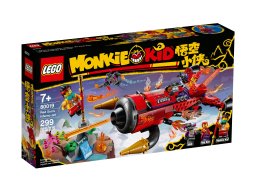 LEGO 80019 Monkie Kid Piekielny odrzutowiec Red Sona