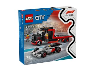 LEGO City Ciężarówka F1 z bolidem Audi F1 60493