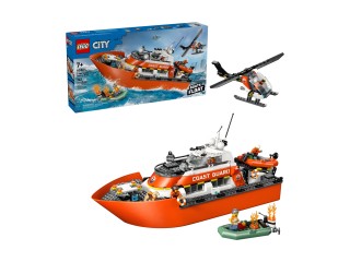 LEGO City Łódź ratunkowa i helikopter straży przybrzeżnej 60504