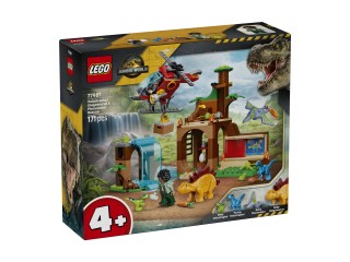 LEGO 77981 Jurassic World Welociraptor, stegozaur i pteranodon – Centrum ratunkowe