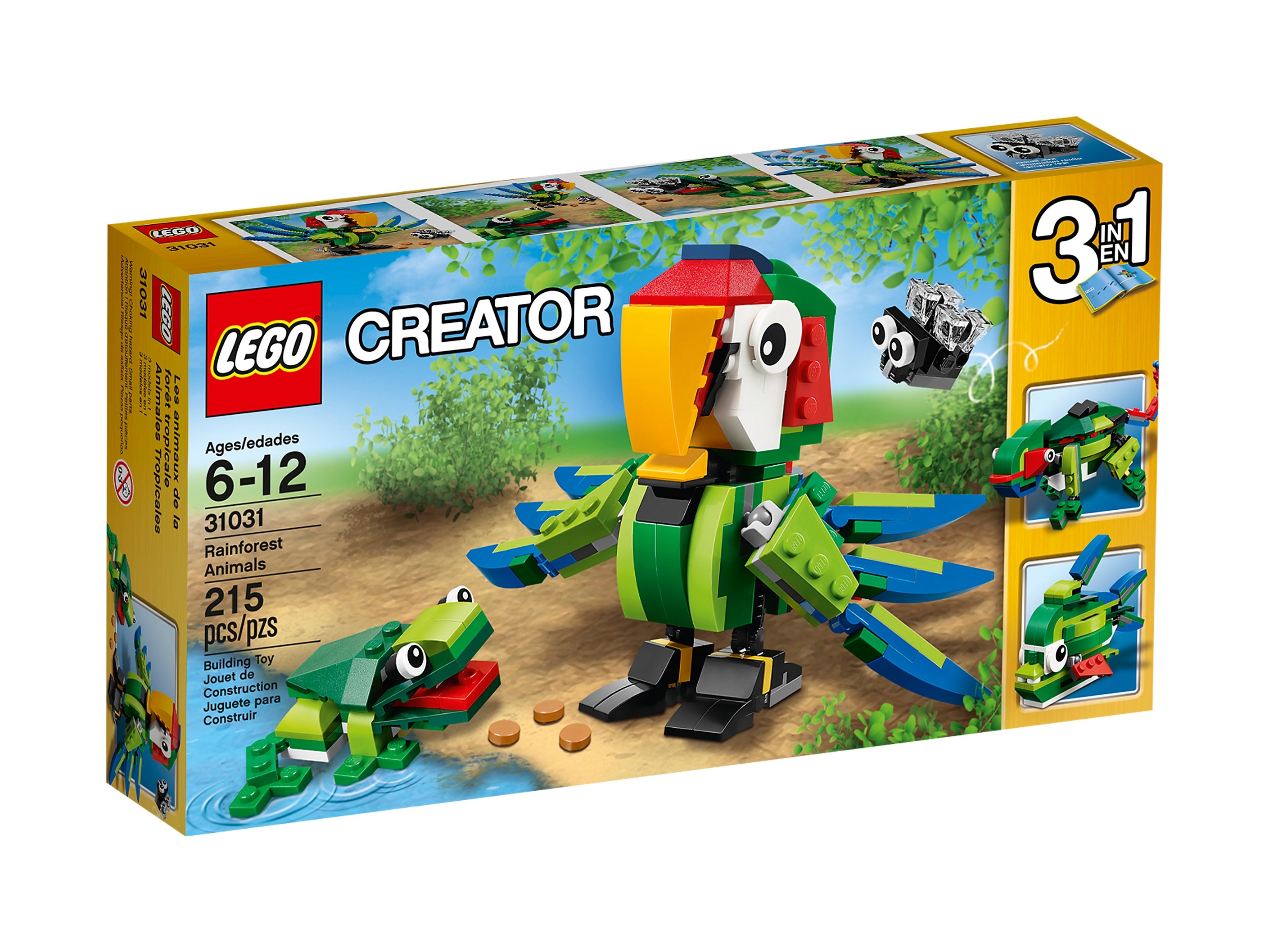 LEGO 31031 Creator Zwierzęta z lasu deszczowego