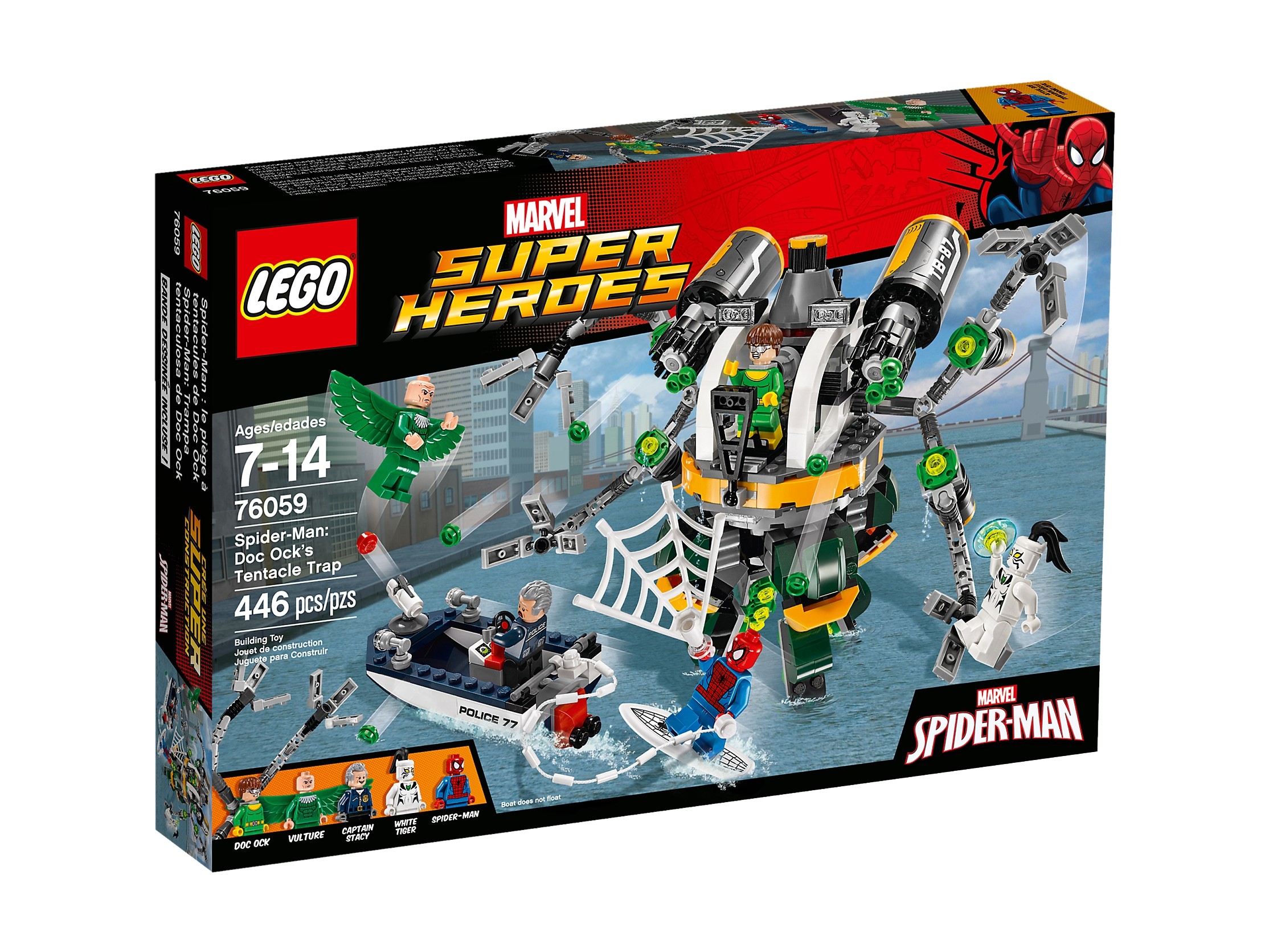 LEGO Marvel Spiderman: Pułapka z mackami Doc Ocka 76059