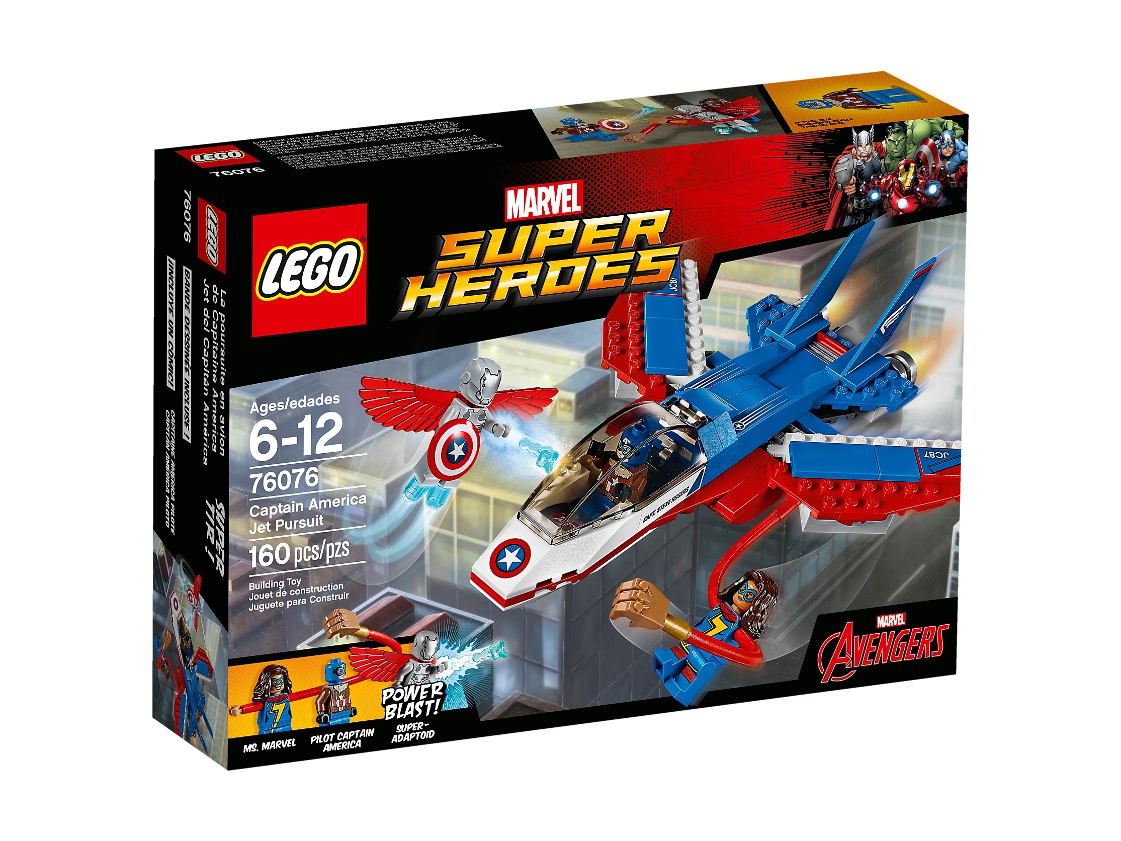 LEGO 76076 Odrzutowiec Kapitana Ameryki