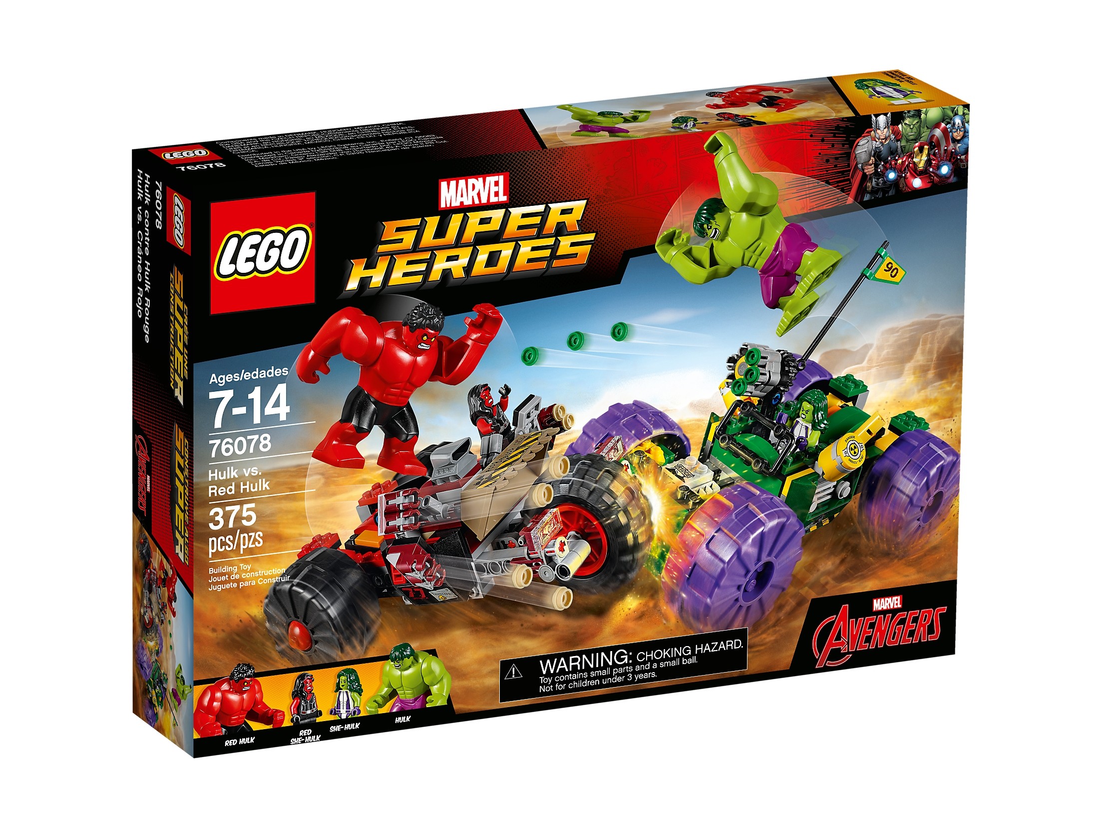 LEGO Marvel Hulk kontra Czerwony Hulk 76078