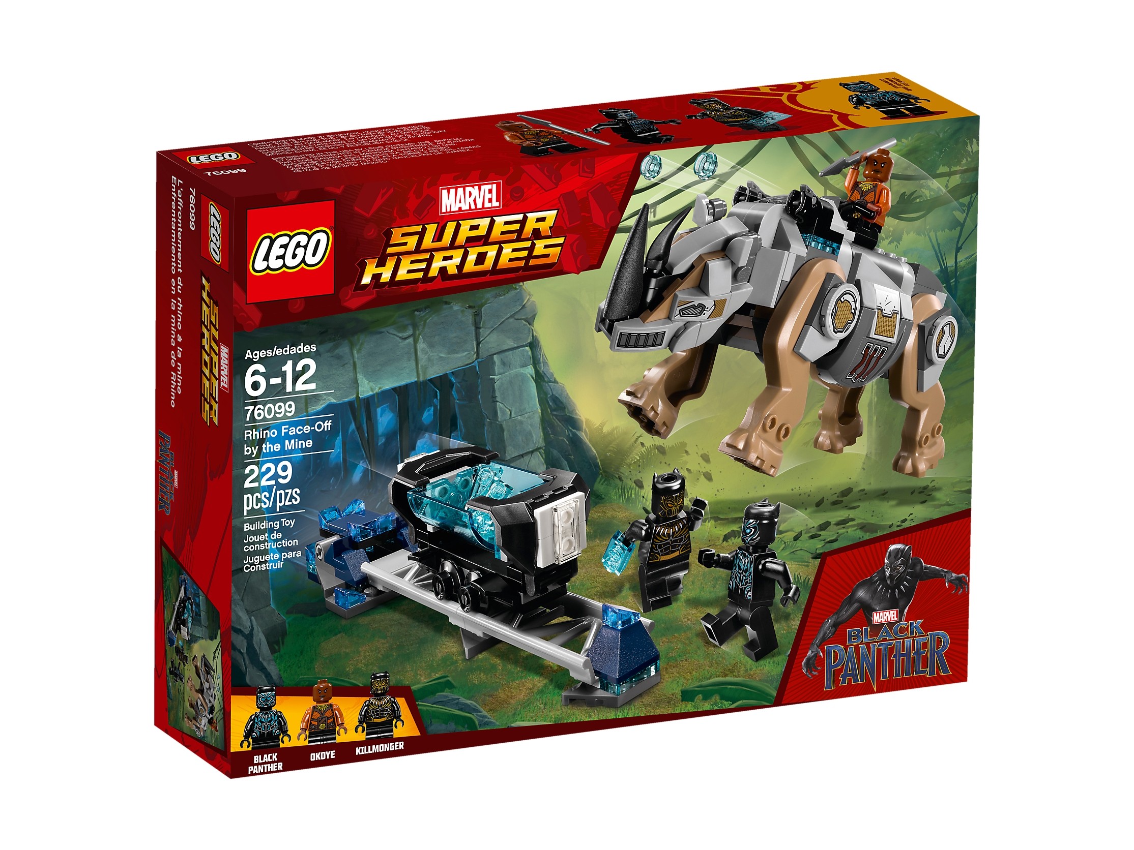 LEGO Marvel 76099 Pojedynek z nosorożcem w pobliżu kopalni