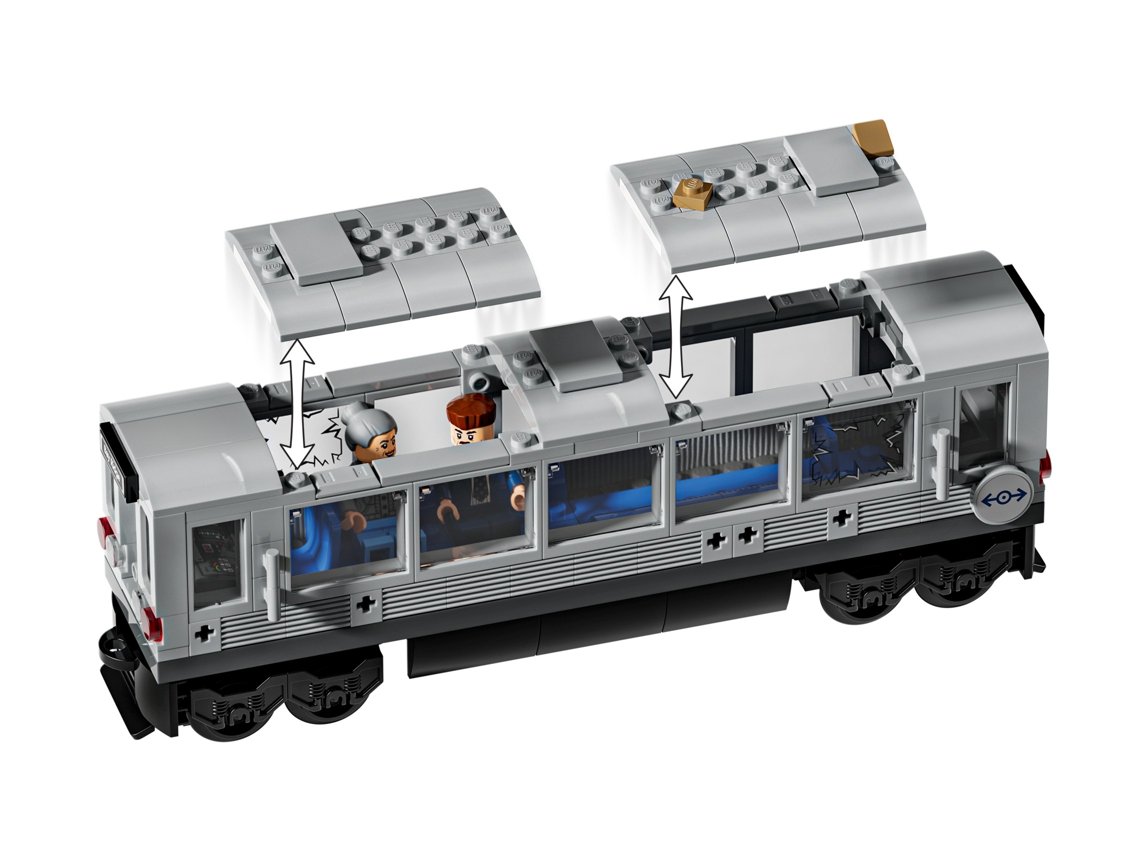 LEGO Marvel Spider-Man kontra Doc Ock — scena w metrze 76321