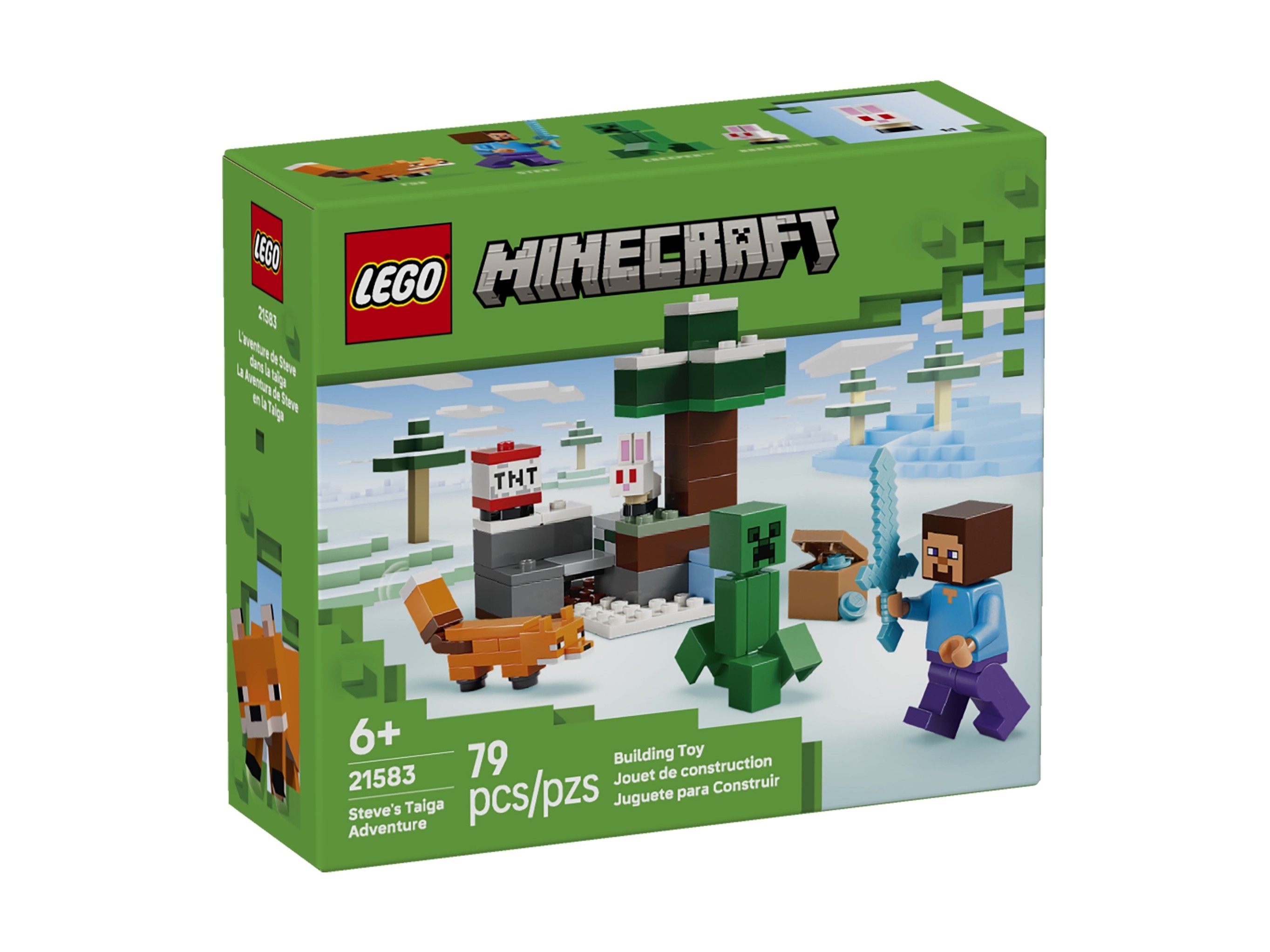 LEGO 21583 Minecraft Przygoda Steve’a w tajdze