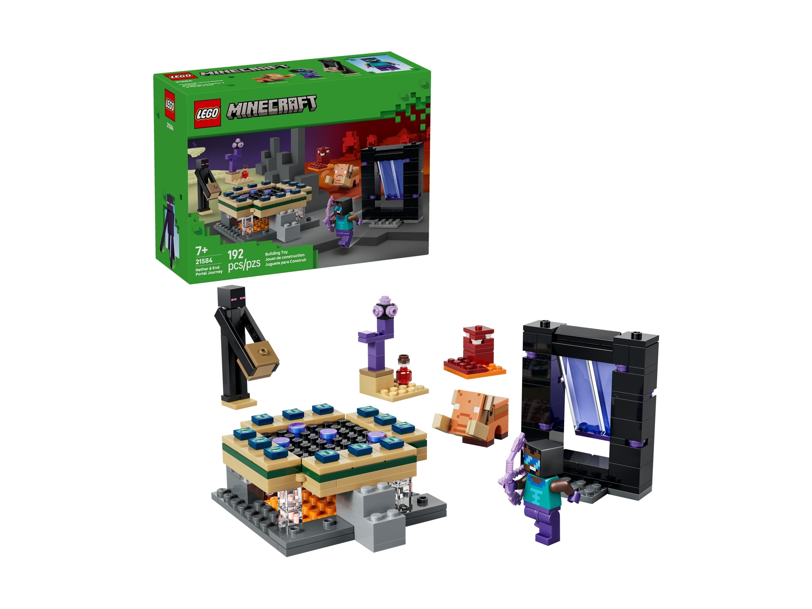 LEGO Minecraft 21584 Podróż przez portal Netheru i Kresu