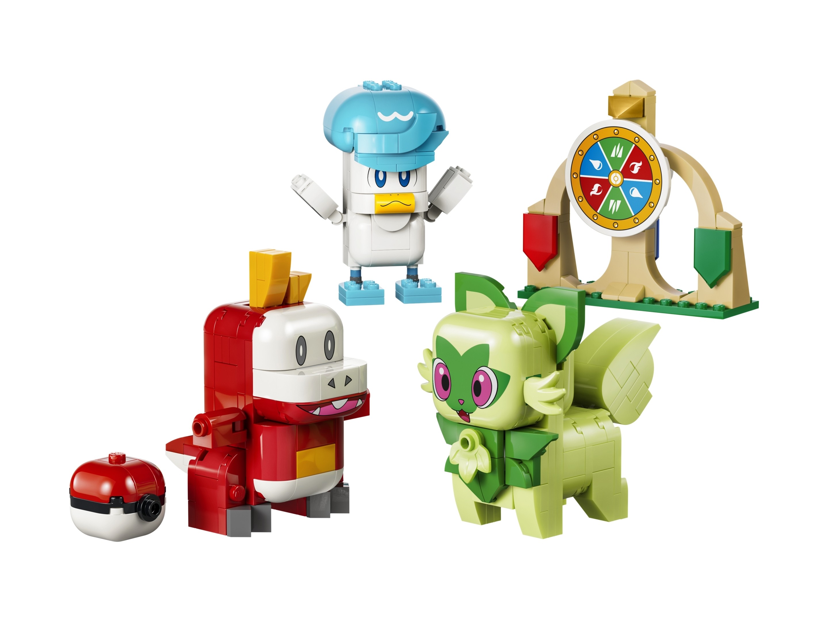 LEGO 72158 Pokémon SMART Play™: Sprigatito, Fuecoco i Quaxly — bitwa