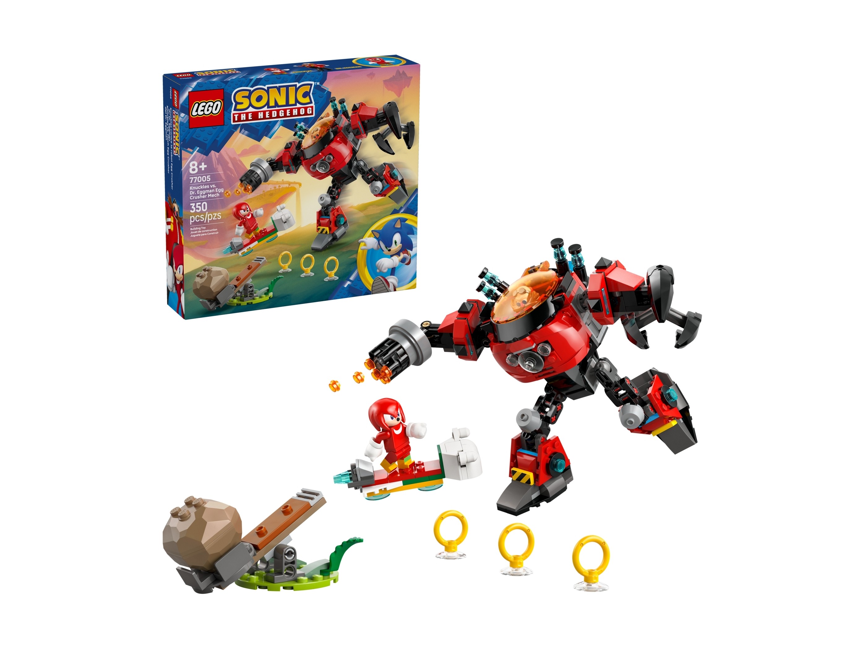LEGO 77005 Knuckles kontra Dr. Eggman w mechu Egg Crusher
